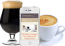 website design for delicious endeavors